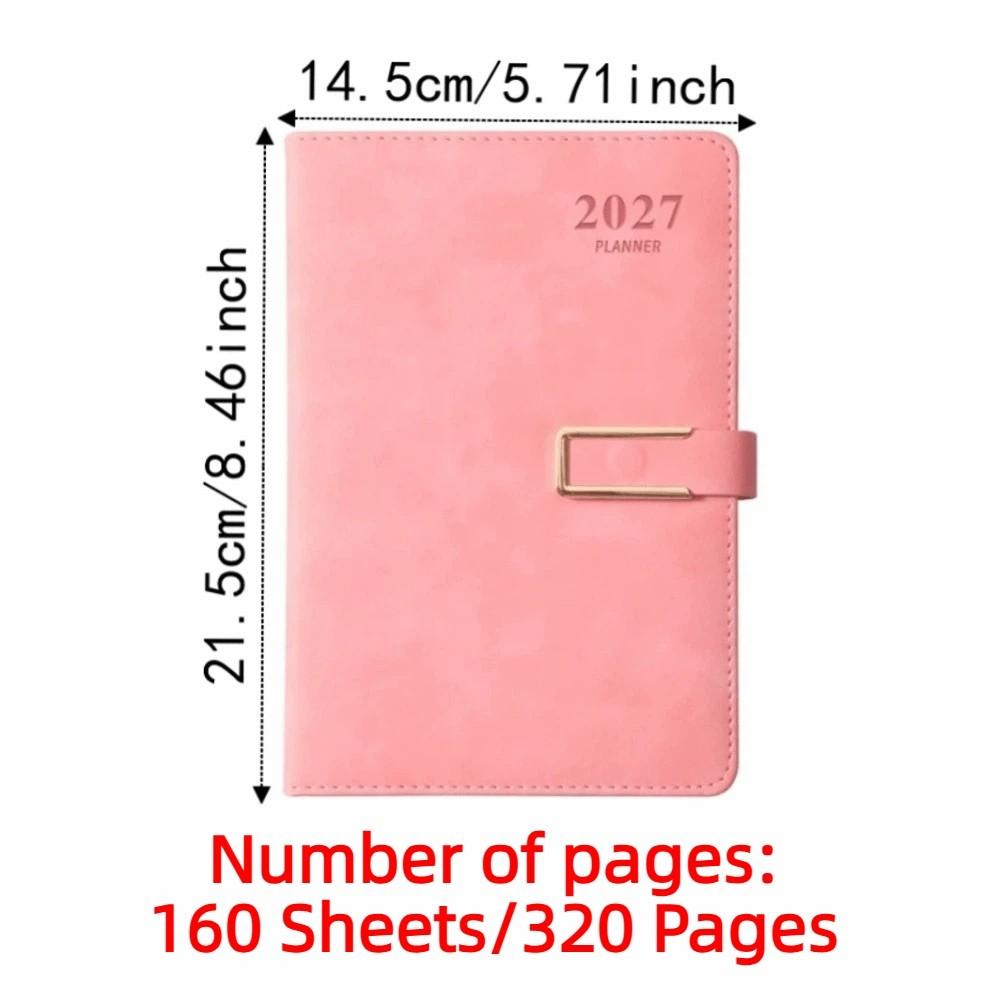 English 2027 Schedule Planner Notepad 12 Months Office Work Planner School Office Supplies
