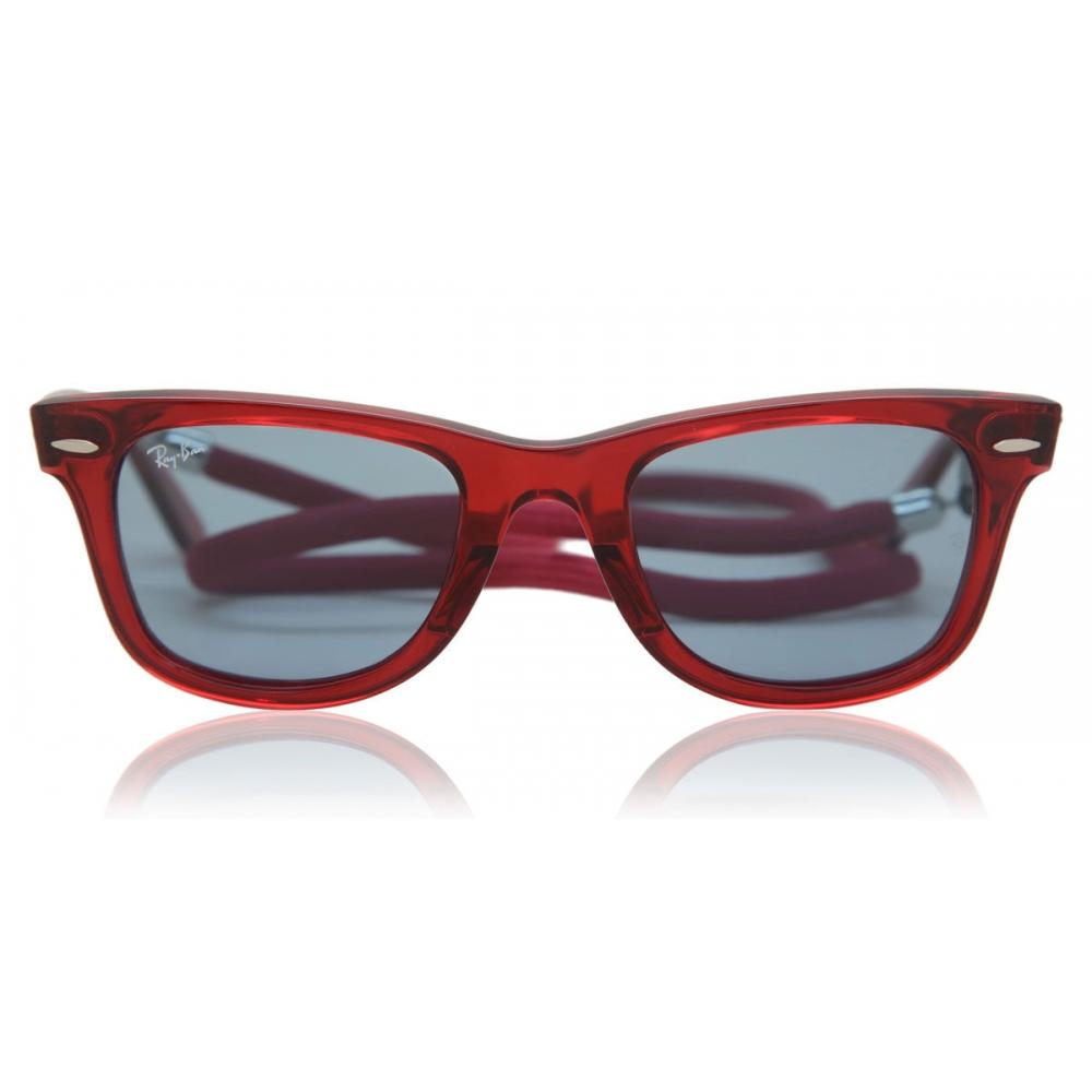 

Солнцезащитные очки унисекс Ray Ban Rb2140 Wayfarer 661456 Transparent Red/50