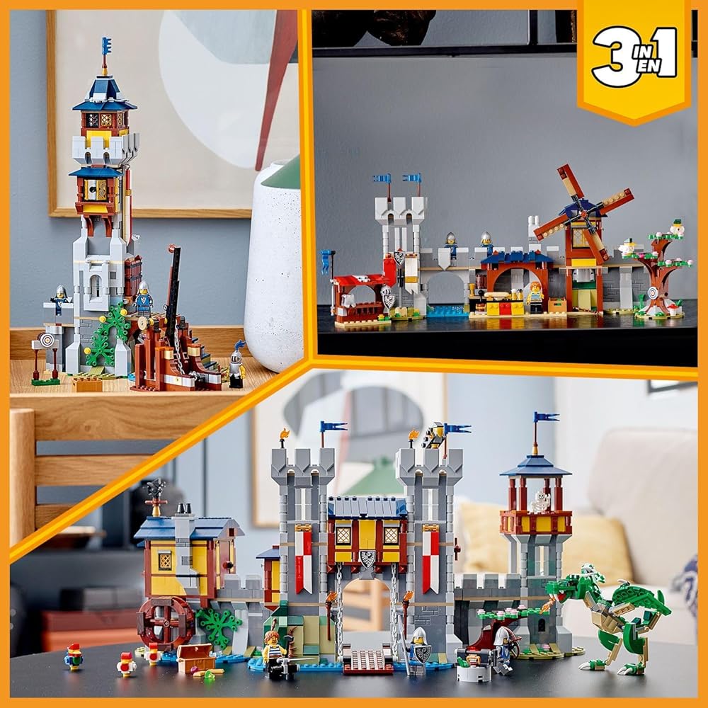 LEGO Creator Expert Medieval Castle Building Set 31120 Toy for Kids Ages 9-11