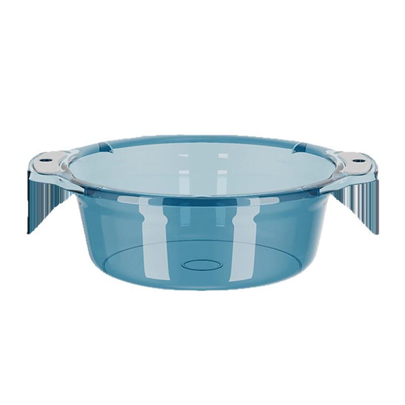 Large Durable Transparent Plastic Household Basin for Face Washing, Laundry, and Kitchen Use