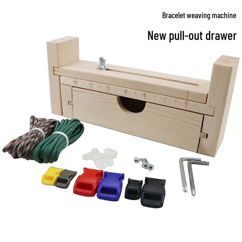 

DIY Paracord Bracelet Weaving Tool with Wooden Frame