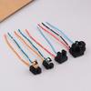 2Pcs Headlight Lamp Bulb Socket Wiring Harness Connector Plug Adapter Line For H1 H7 H4 Bulb Car Headlight Connection Plugs