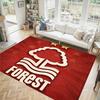 Nottingham Forest Design Kristall Samt Teppich Gemütlich Nicht?Rutschfester Teppich mit Aufdruck für Schlafzimmer Wohnzimmer Eingang
