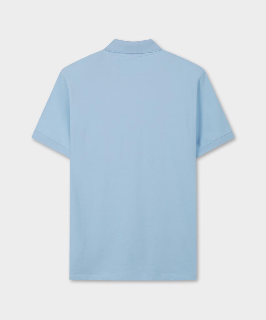 BROOKS BROTHERS Logo Cotton Pique Polo Shirt (Blue) (Bbntmog201)