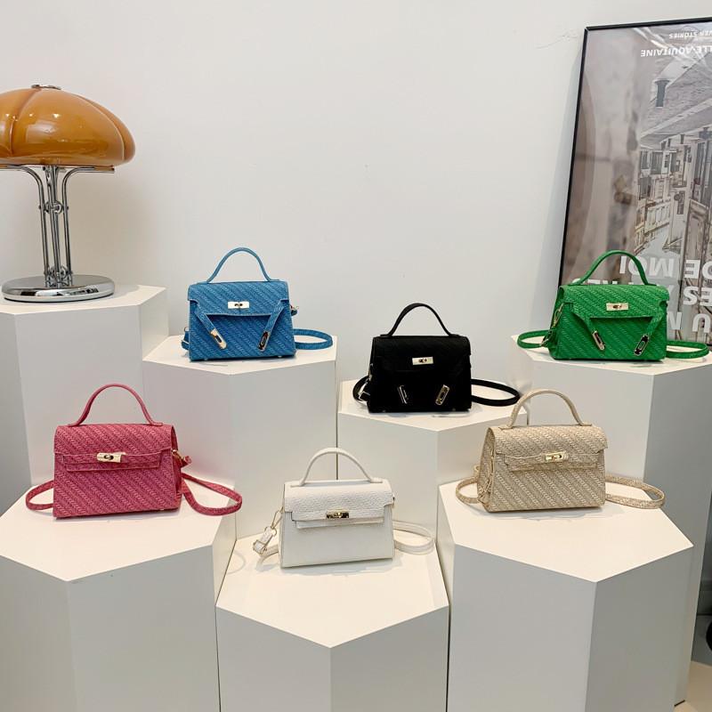 Trendy Commuter Bag Small Square Pu Leather Handbag For Spring Summer 2024