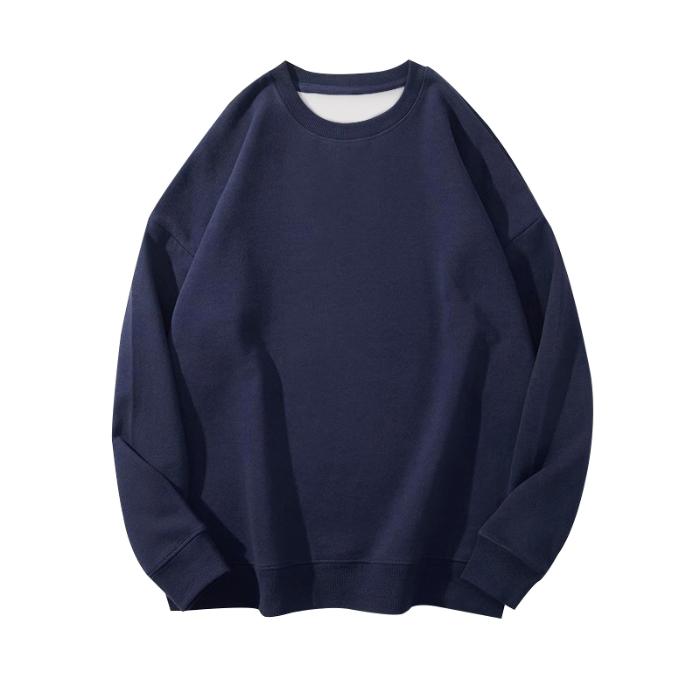 

Autumn 330g Cotton Women’s Solid Couple Hoodie Fashion Thin Women Pullover Y2k O-Neck Sweatshirt Casual Oversized Female Clothes M