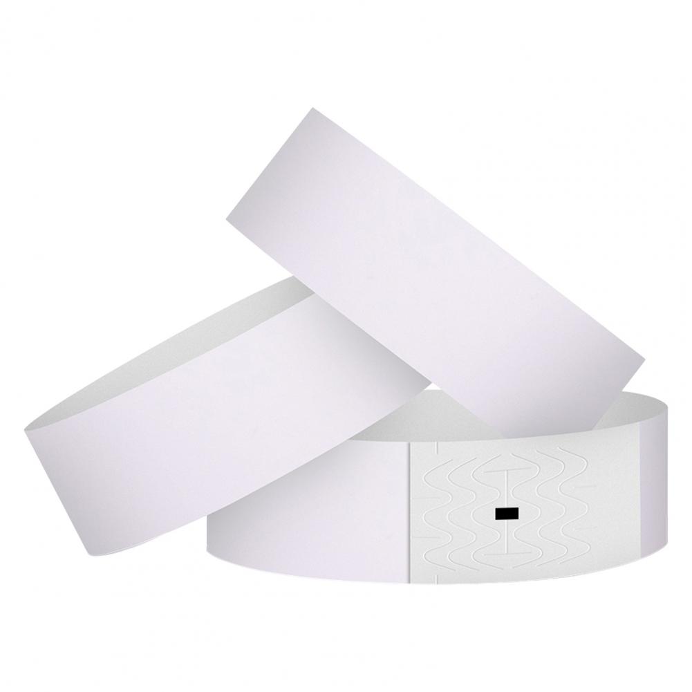 100Pcs Synthetic Paper Wristbands Disposable Waterproof Wrist Strap Event Identification Bracelets Removable Wristband Tape