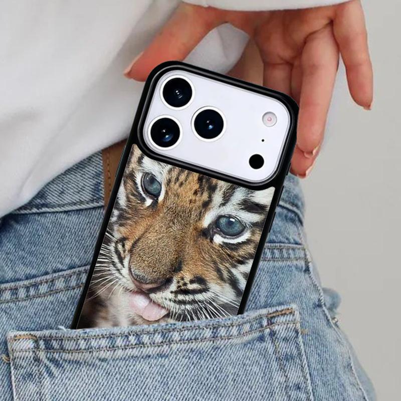 Zoo Animals 1 Tiger Cubs Phone Case for iPhone 17ProMax 12 13 14 15 16e 17 Pro Max Plus Air Cover