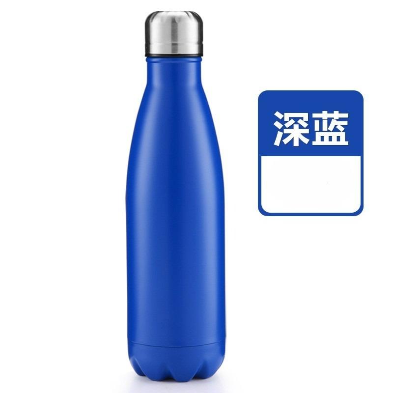 1Pc European and American Coke Bottles Outdoor Large-capacity Car Sports Water Cups 304 Stainless Steel Vacuum Thermos Cups