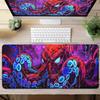 Oktopus Meeresungeheuer Punk Mauspad Groß Gamer Tastatur Schreibtischmatte Computer Gaming Matte XXL Erweitert 30x60cm Büro PC Zubehör