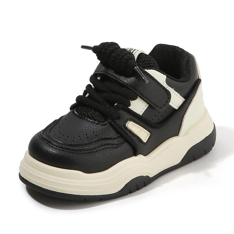 

Children s white shoes2026New Spring and Autumn Boys Sports Shoes, Internet-famous Girls Casual Shoes, Soft-soled Baby Sneakers 21-26（One Hand Shot6Dou чёрный