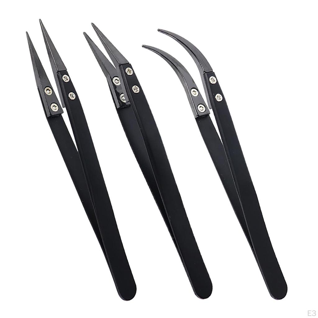 Ceramic Tweezers Anti Non-Conductive Maintenance Tool for Electronic Components Circuit Board