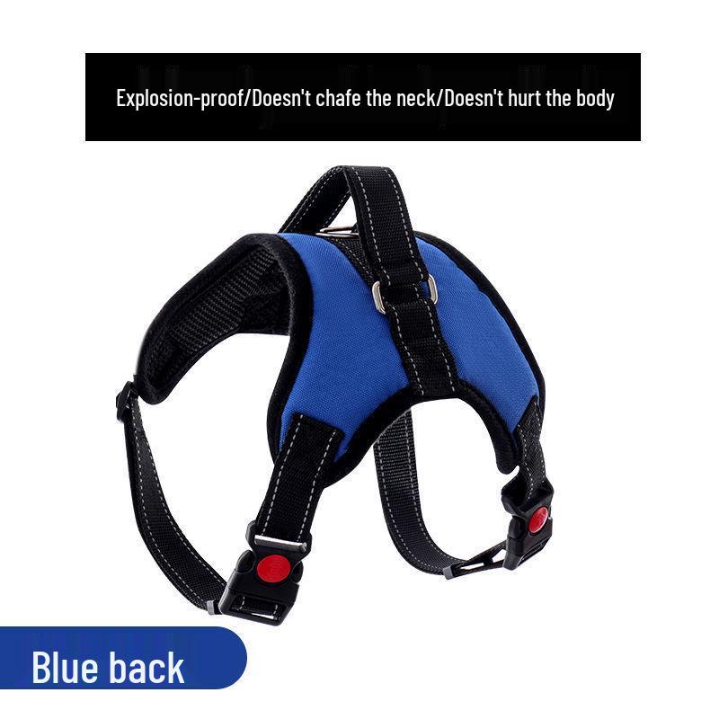 Golden Retriever & Labrador Medium-Large Dog Harness-Leash with Thick, Eight-Strand, Explosion-Proof Rope