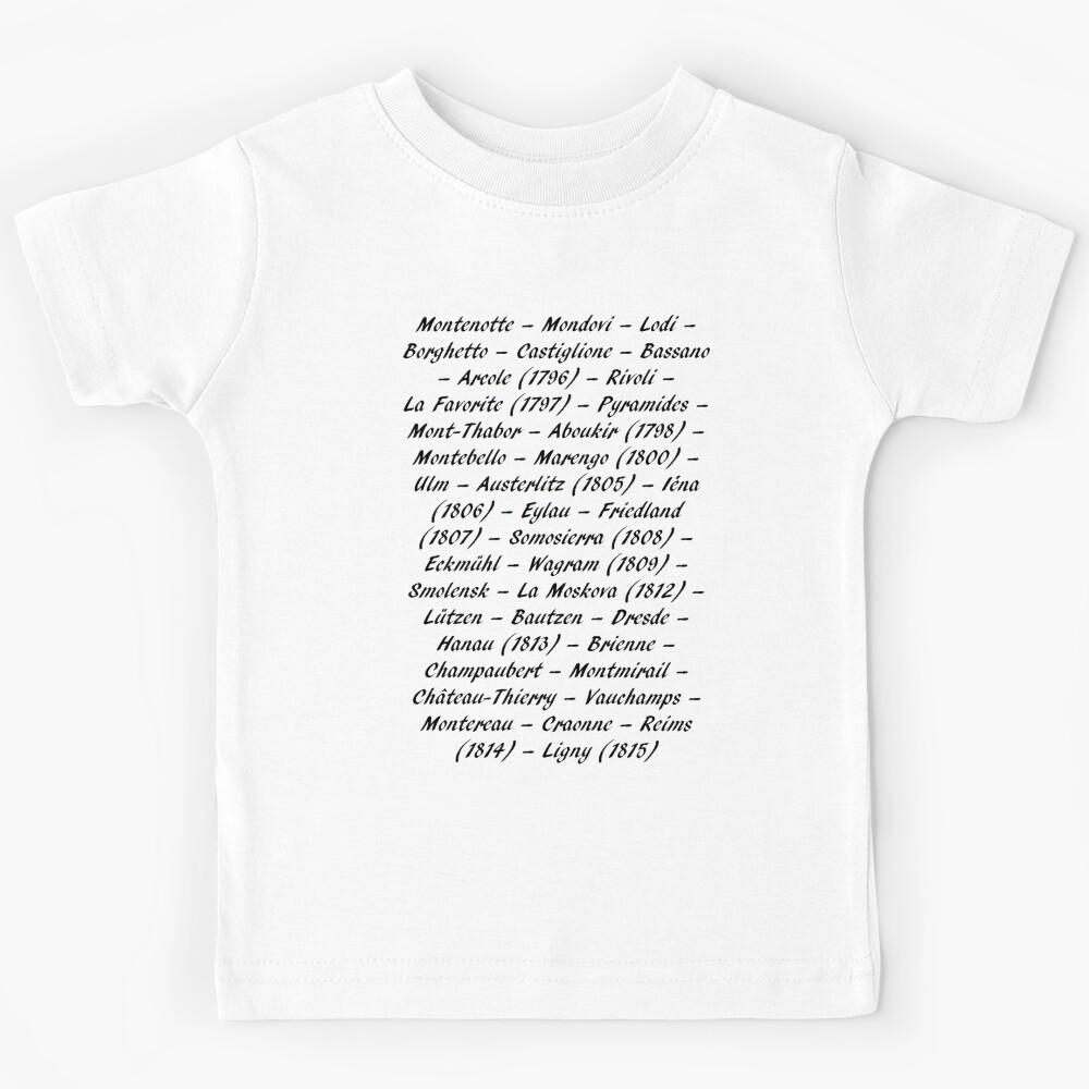 Victories of Napoleon Bonaparte Kids T-Shirt 120