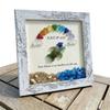 Sea Glass Graduation Frame Decor Class of 2026 Keepsake Gift Sea Glass Wall Art for Home Decoration Bookshelf Office