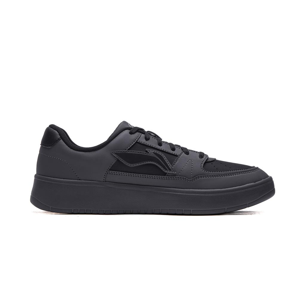 Li Ning Yue Lin 1.0 Simple Versatile Trendy Casual Lightweight Breathable Low-Top Skate Shoes Men sneakers Black Gray AGCV493-10