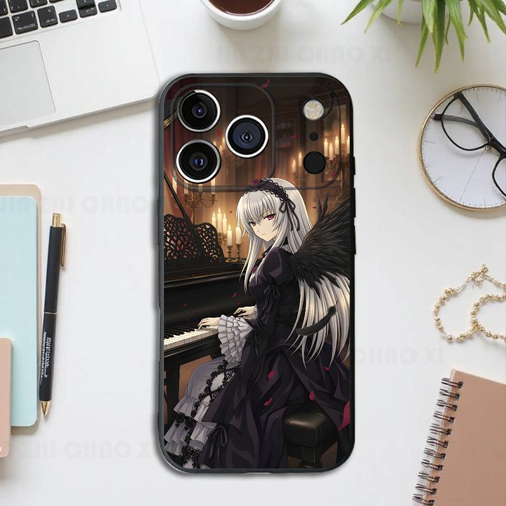 

R-Rozen S-Suigintou S-Shinku Silicone Phone Case For IPhone 17 16 15 14 13 12 11 X XS Plus Pro Max Shockproof Soft Cover iPhone14Pro