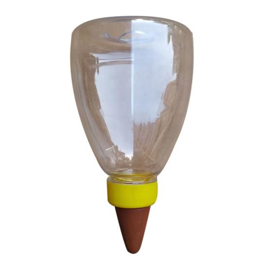 Automatic Watering Bulb Self-watering Terracotta Spike with Clear Bottle Drip Irrigation Tool Flower Watering Device for Houseplants Outdoor Plants