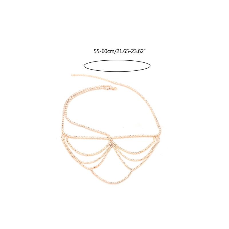 Bohemia Style for Rhinestone Drop Pendant Forehead for Head Chain Crystal Headpiece Bridal Wedding Hair Chain for Head J