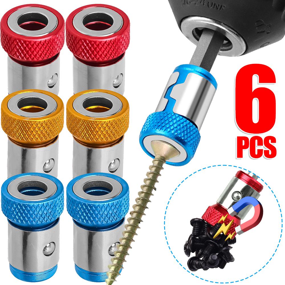 Electric Phillips Magnetic Rings Screwdriver Bit Holder Universal Alloy Anti-corrosion Strong Magnetizer Power Hand Tools