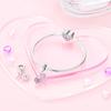 Charm Schönes Feines Kupfer Unendliche Liebe Schlüssel und Schloss Perle Passt zu Plata Echten Armbändern Damenschmuck Bastelgeschenk