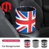 Lixeira criativa e conveniente Latas de lixo para carro Barris de armazenamento para veículos Lixeira à prova de vazamento Para Mini Cooper F54 F55 F56 F60 R56 R60