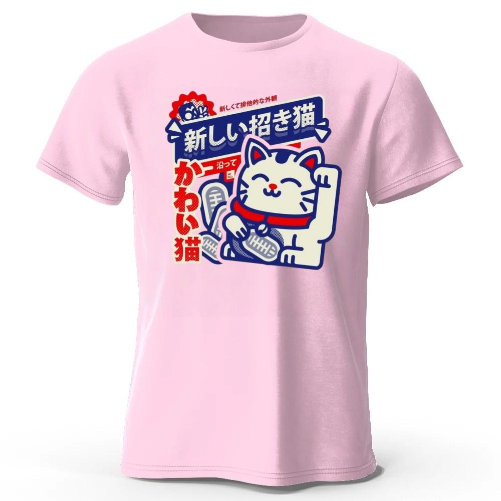 Summer New Kawaii Anime Printed 100 Cotton Tshirt Soft and Breathable Round Neck Short Sleeve Tshirt Neutral Harajuku Style