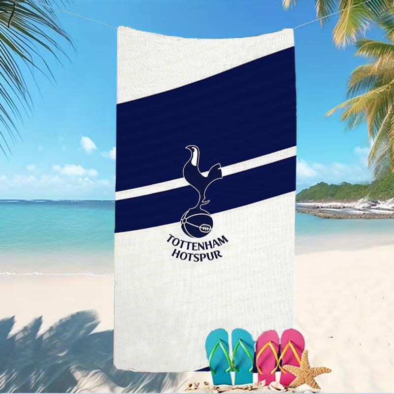 Beach Towel with Tottenham Hotspur F.C Pattern - soft,absorbent,machine washable Lightweight&Modern,swimming,Travel Essentials