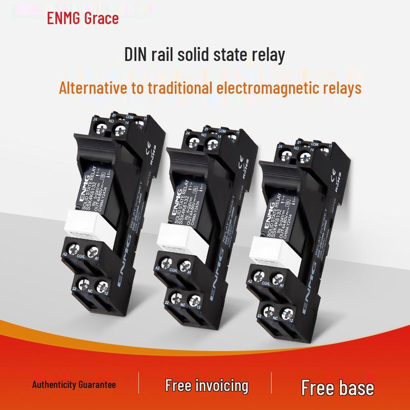 Enjue DIN Rail Solid State Relay SSK10D6132: DC Control 5~24V, AC 220V