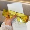 Vintage Large Frame Sunglasses Women Men Fashion Square Sun Glasses Brand Design Trendy Eye Glasses UV400 Shades Driving Goggle