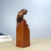 Collection Chinese Antique Boxwood Carved Exquisite Tiger Statue Seal Decor Art