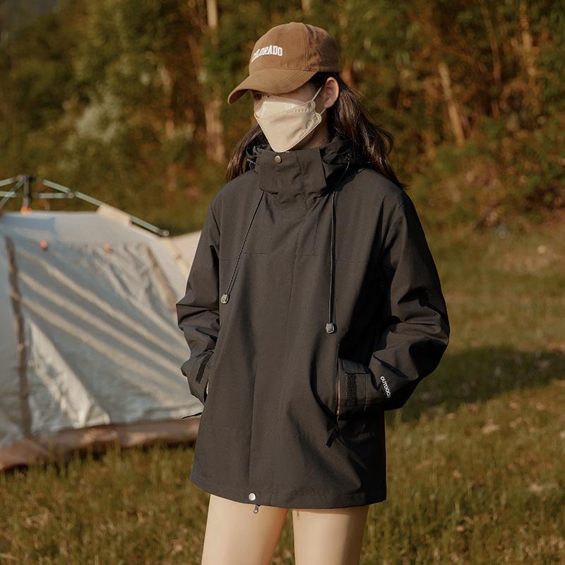 

Couple jacket men s and women s 2024 new outdoor three-in-one autumn and winter jacket windproof jacket XXS