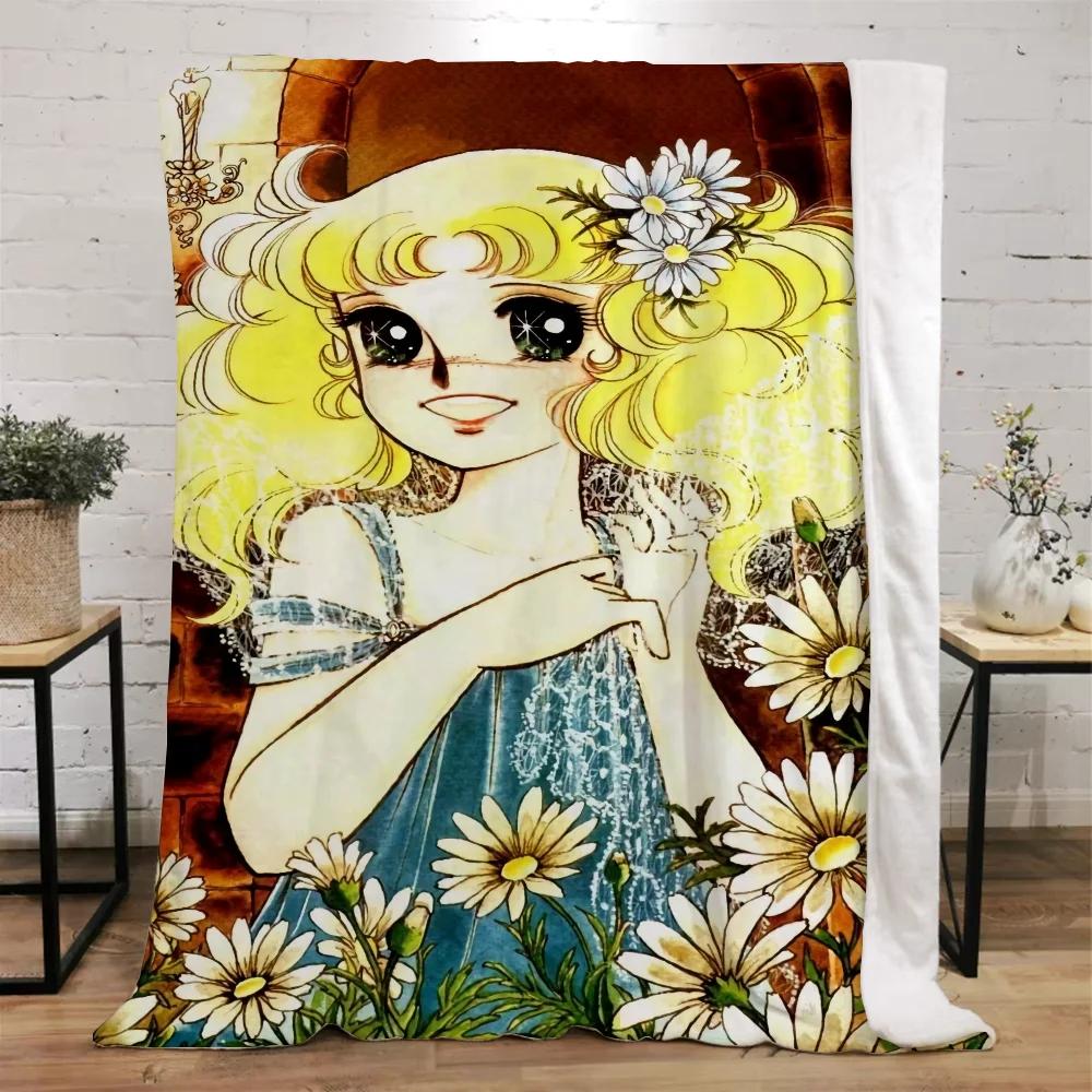 Candy Candy Fluffy Soft Blankets for Decorative Sofa Blanket Beach Towel Knitted Plaid Bed Throw Home Interior Luxury Bedding