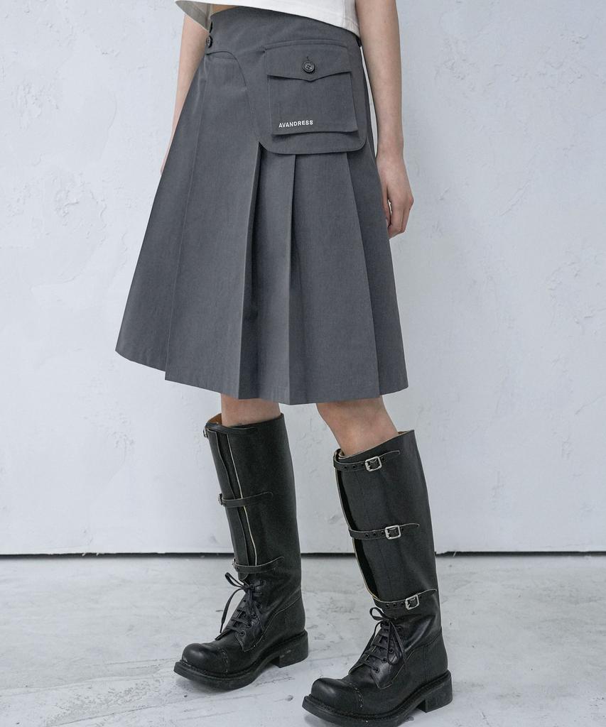 Urban Dress Saddle Midi Pleats Skirt - 2Col