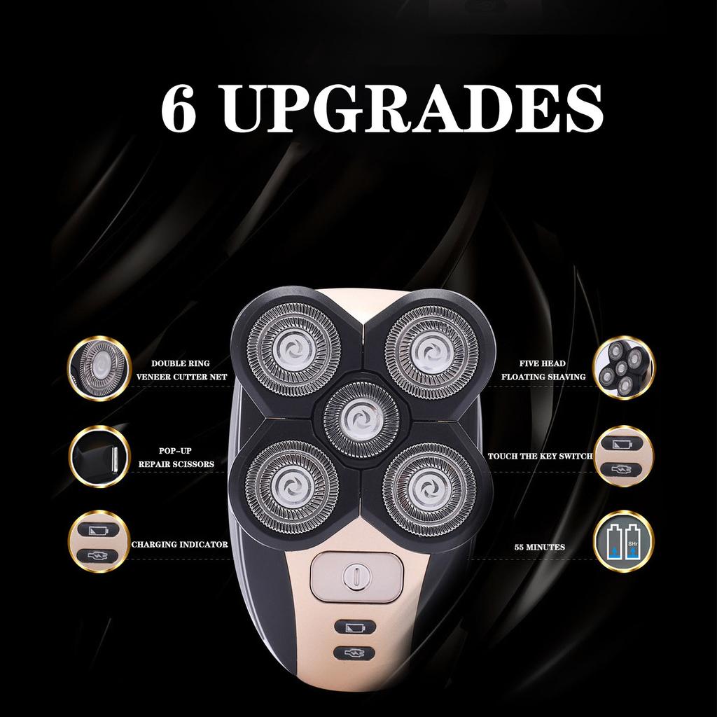 Buy [SK] Electric Shaver, Razor, Bald Hair Clipper, Full Wash 5 Blade ...