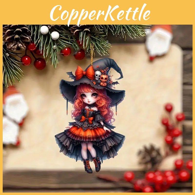 Car Acrylic Halloween Hanging Girl Pendant Auto Interior Accessories Driving