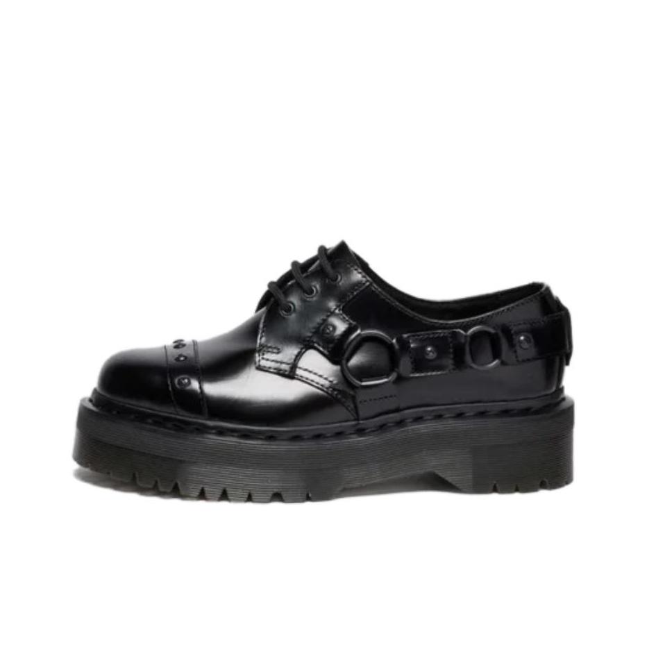 Dr. Martens 1461 Quad Harness Minimalist Comfortable Low-Top Casual Shoes Unisex Casual Shoes Black 42672001