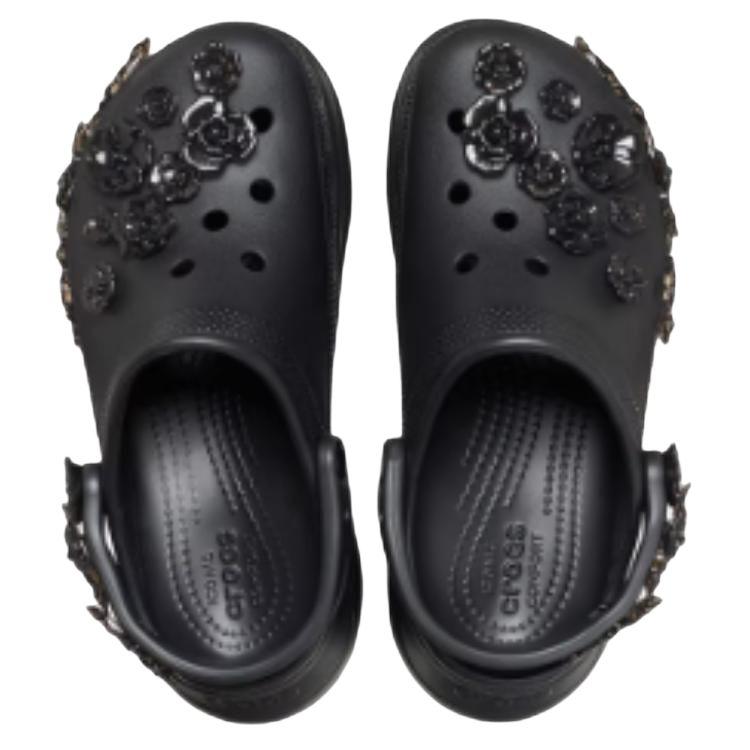 Crocs Bae Translucent Floral Clog Clogs Women's Black