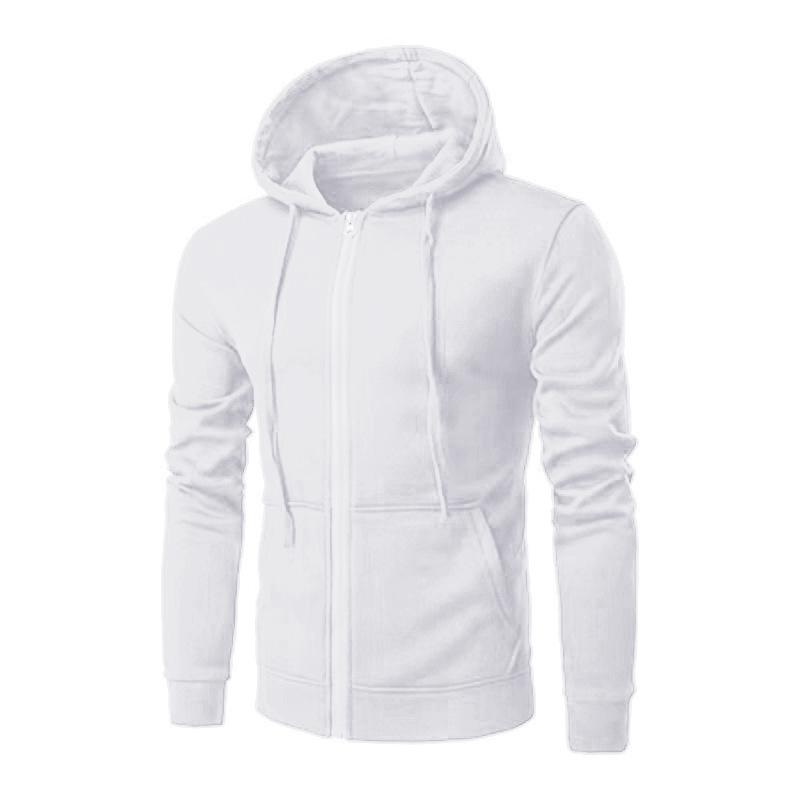Unisex Solid Color Fleece Hoodie Cardigan - Autumn/Winter Zipper Sweatshirt, 15 Colors Available