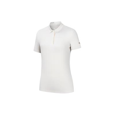 Plain Running Sports Polo Shirt Women Tops Cloud-Rock-Gray 162427121-3