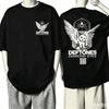 Deftones Für Fan Geschenk T-Shirt Unisex Unisex Harajuku Oversized Unisex Kurzarm Streetwear Hohe Qualität Paare Atmungsaktiv Weich