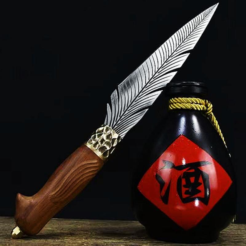 

Cleaver Knife 7Cr17MoV Handmade Forged Steel Kitchen Knife Sharp Utility Boning Steak Cleaver BBQ Beautiful Knife With Patterns