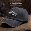 Letter Printed Baseball Cap Classic Washed Old Retro Peaked Cap Outdoor Leisure Sports Breathable Sun Hat
