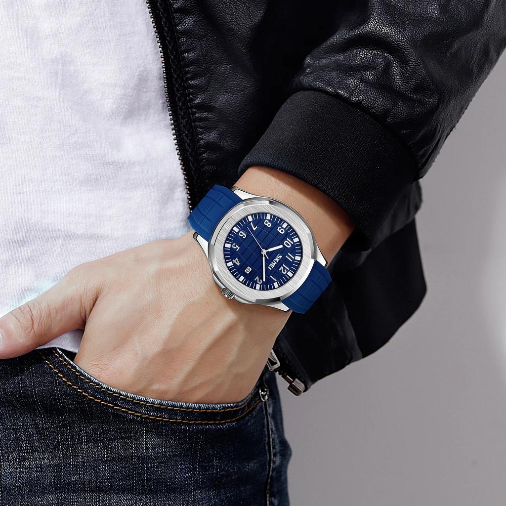 Skmei Man Casual Waterproof Date Sports Watches Clock For Men Male Relogio Masculino Quartz Movement Wristwatches 9286