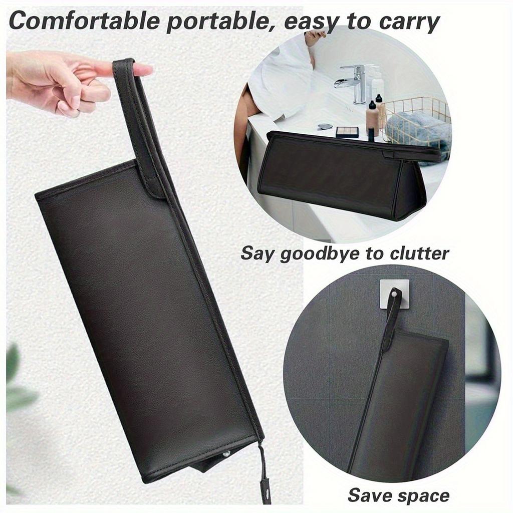 PU Portable hair dryer storage bag, hair dryer travel portable storage bag, curling iron and hair curler storage bag, 1 PC