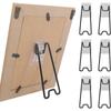 6 Sets 8 Sets Self Transparent Frame Stand Kit for 15-26cm Photo Frames with Iron Plastic for Reliable Support
