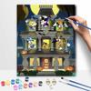 Disney digital oil painting art painting kit manual diy painting for home decorations Mickey Mouse Halloween pumpkin house set