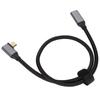 4K 100W PD 5A Right Angle Bend 90 Degree Gen 2 USB3.1 Type C Male To Female Extension Cord