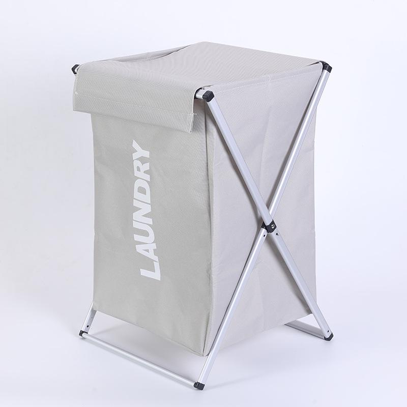 Large Folding Laundry Basket with Aluminum Frame - Home, Bathroom, Bedroom, Toy Storage, Dirty Clothes Hamper