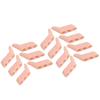 7 Pairs 3 Hole Little Toe Separator SEBS Hallux Valgus Toe Corrector Separation ToolBright Skin Color